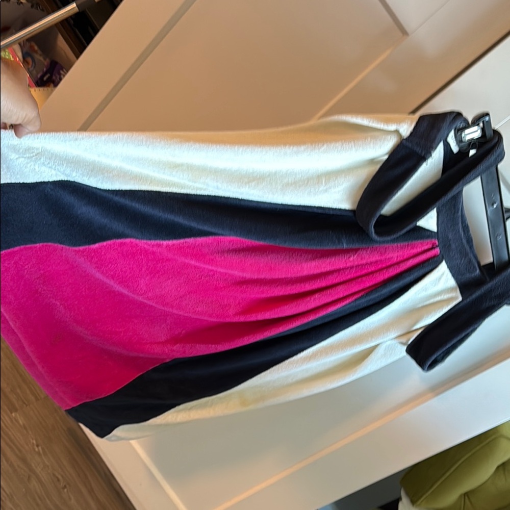 Elegant Pink and Black Maxi Dress